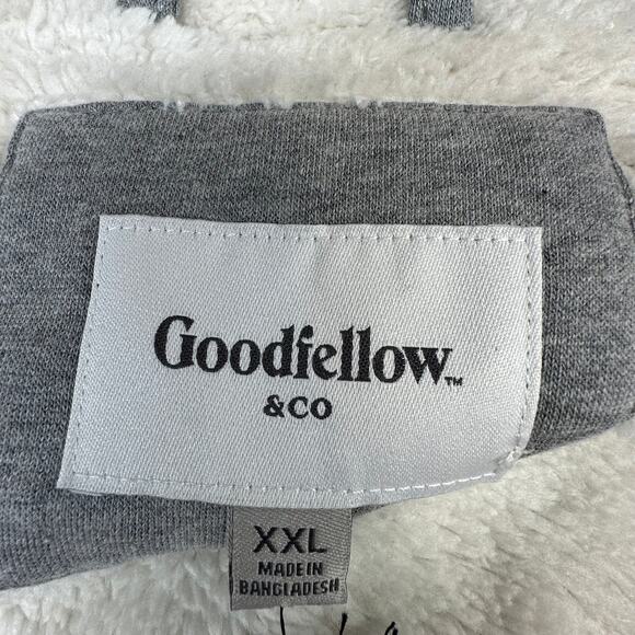 Goodfellow & Co Men’s Sherpa Zip Hoodie Gray Size 2XL New - Picture 3 of 3